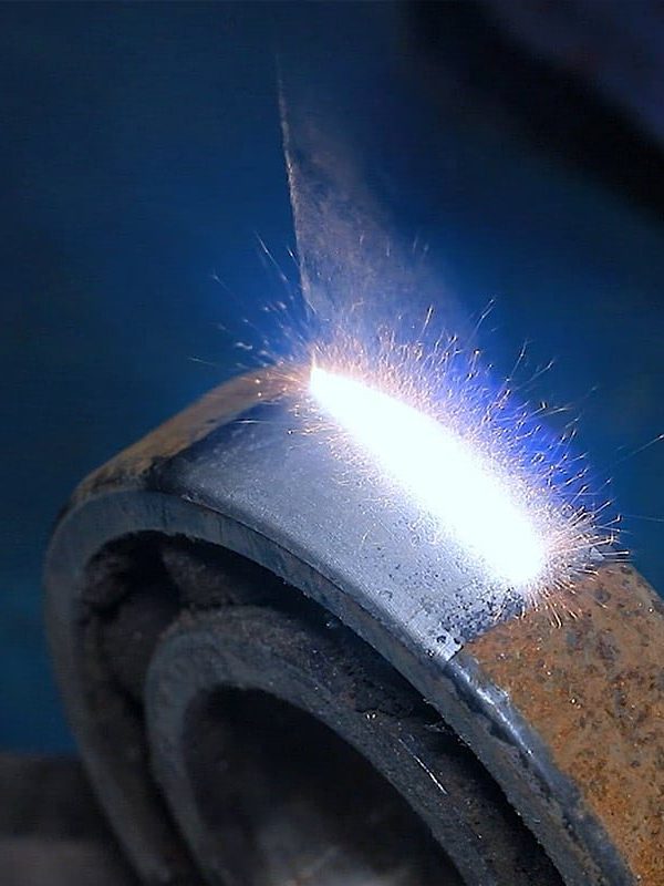 Metallteil nach der Laserreinigung